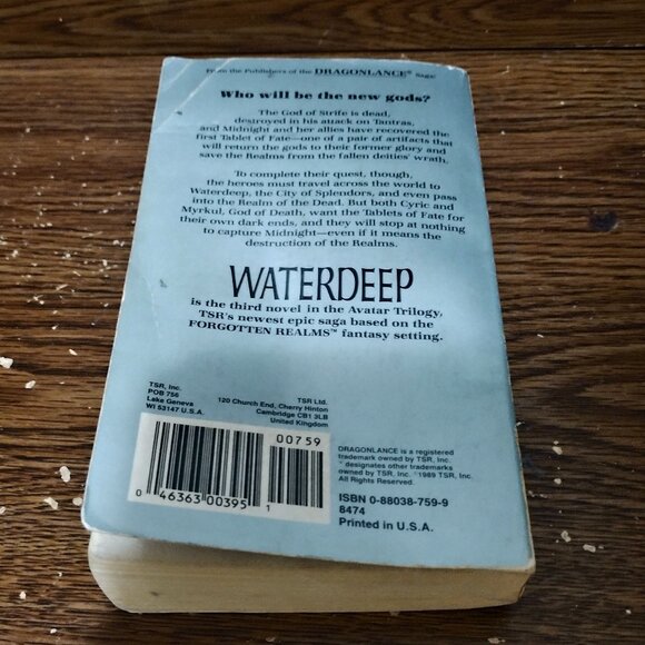 Forgotten Realms: Waterdeep (Avatar Trilogy Book 3) (Richard Awlinson) Paperback - Picture 6 of 6